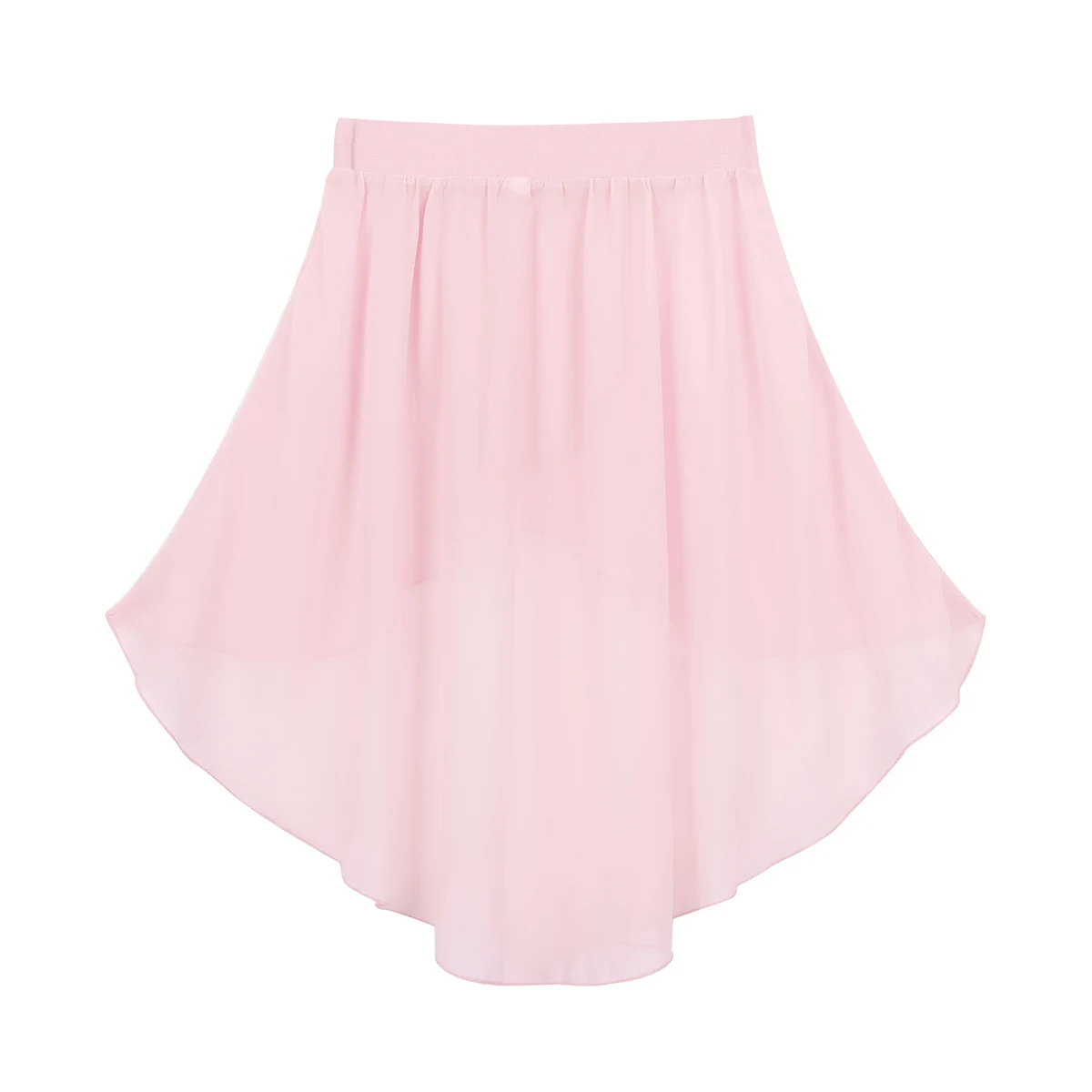 Юбка для балета и джаза девочек шифоновая юбка с высоким эластичным поясом