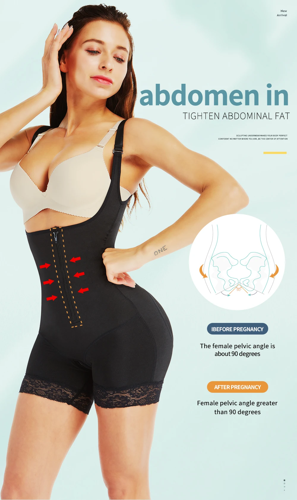 Aiconl Для женщин Body Shaper боди из латекса Корректирующее белье подтягивающее ягодицы животик Управление формирования талии Корректирующее утягивающее белье