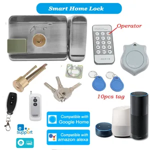 12v wifi electric lock 125khz ewelink access control system auto lock remote control door lock keyfob anti theft anti tamper free global shipping