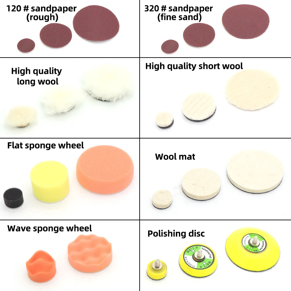 

HIFESON 2/3" Mini Orbital Air Sander Pneumatic Polishing Grinding Machine Air Tools Buffer Dual Action Orbital Polisher for Car