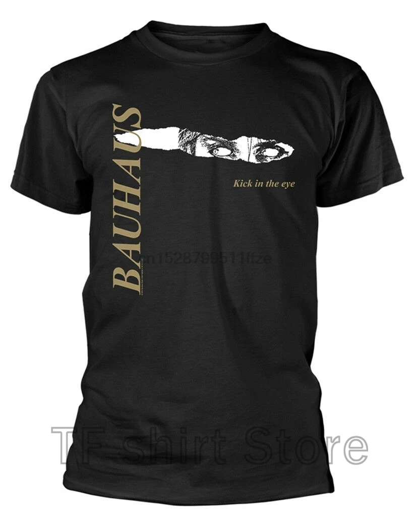 Мужская футболка с забавным принтом крутая женская Bauhaus Kick In The Eye из 100% хлопка