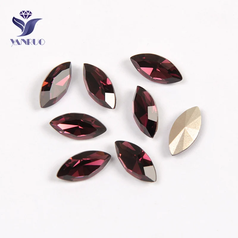 Amethyst Yanruo 4200 топ с бриллиантами, пришивные стразы с золотыми когтями, стразы, швейные кристаллы для серебряных туфель, платья - Цвет: Amethyst