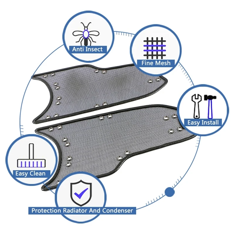 

for Mercedes Benz a Class W177 V177 A180 A200 A220 A250 19-20 Front Grille Mesh Insect Net Cover Trim Radiator Protect