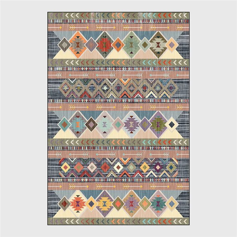

Ковер в богемном ретро-стиле цветной персидский геометрический этнический коврик для гостиной напольные коврики для спальни кухни прикров...