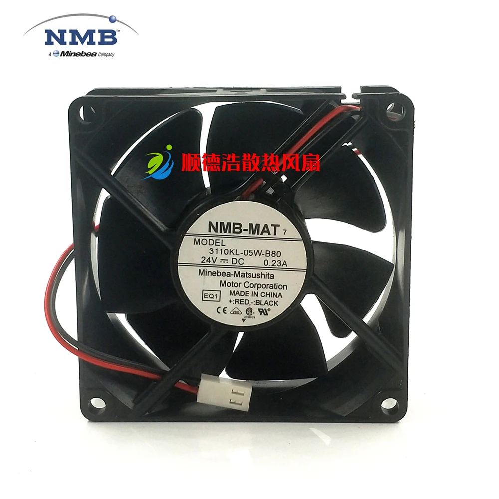 Ventilador inversor NMB 3110KL-05W-B80 8025, 8cm, 24V, 0.23A, ultraduradero