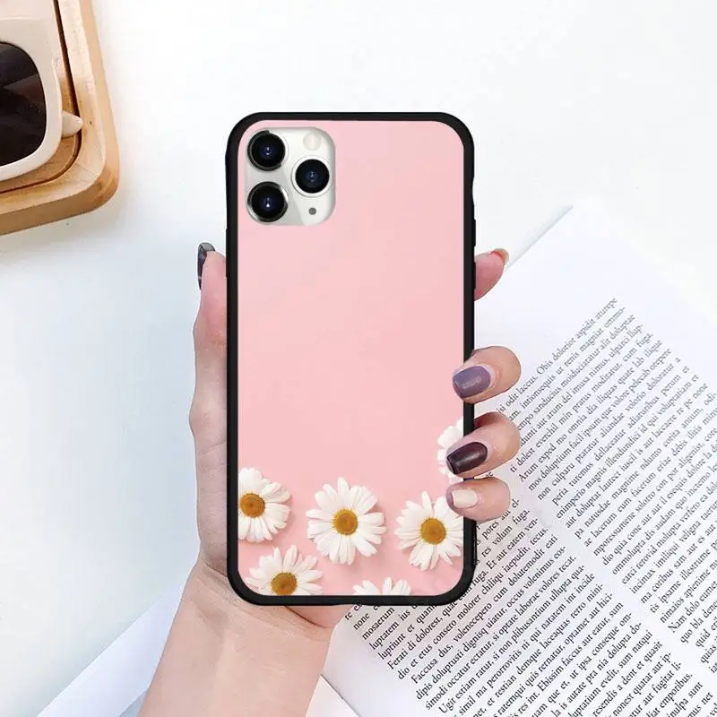 

tulip flower art pattern Phone Case for iPhone 11 12 pro XS MAX 8 7 6 6S Plus X 5S SE 2020 XR Luxury brand shell funda coque