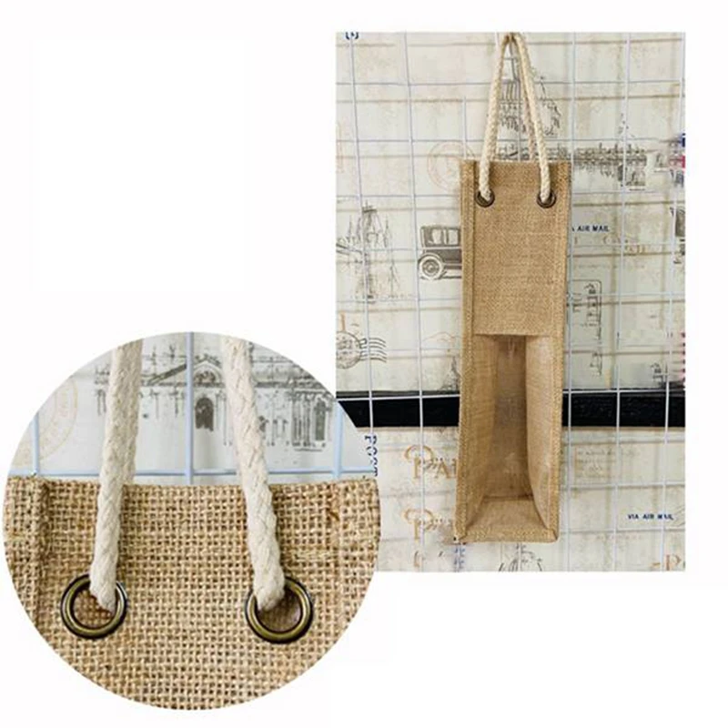 3 шт. льняные подарочные пакеты для бутылок | Дом и сад