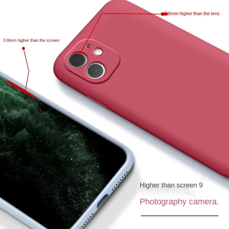 

Apply to apple 12 following iPhone11 liquid silicone promax female mini turnkey drop Pro