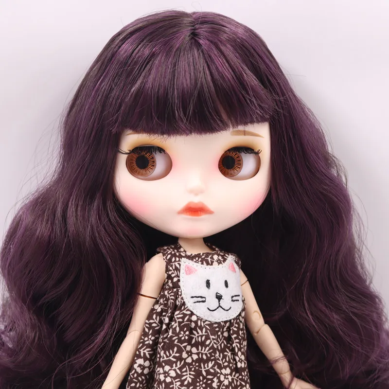 ICY Nude Blyth кукла на заказ № BL135/950 фиолетовый микс каштановые волосы белый цвет кожи 1/6 bjd, pullip, licca, jerryberry