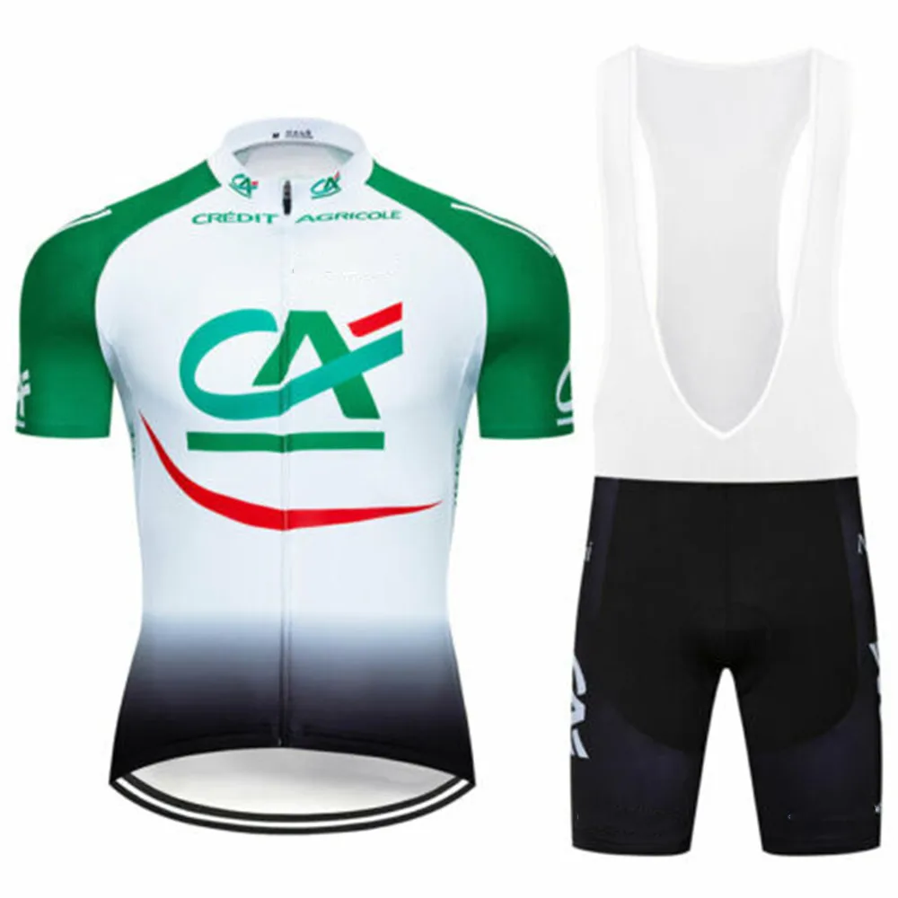 CREDIT AGRICOLE лето новая команда с коротким рукавом Джерси дорожный мотоцикл для