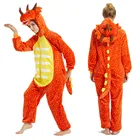 Мужская Пижама Kigurumi Dragon 3D, цельный комбинезон с капюшоном для взрослых 2020