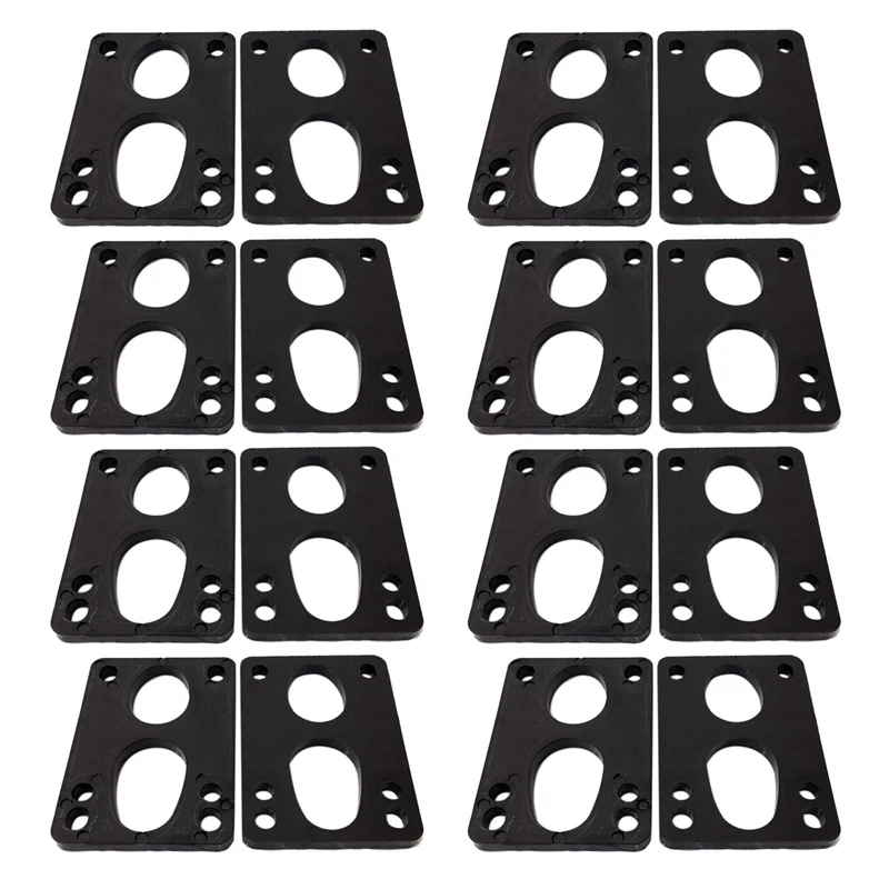 

16Pcs Skateboard Riser Pads mm 6mm (1/4Inch) Riser Pads Skateboard Shock Pads Soft Longboard Shockpads