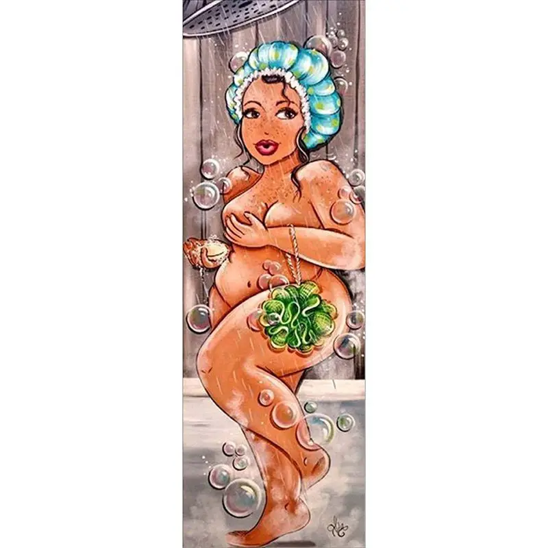 Алмазная вышивка с иконами для ванной комнаты девушка кристалл 5D крестом