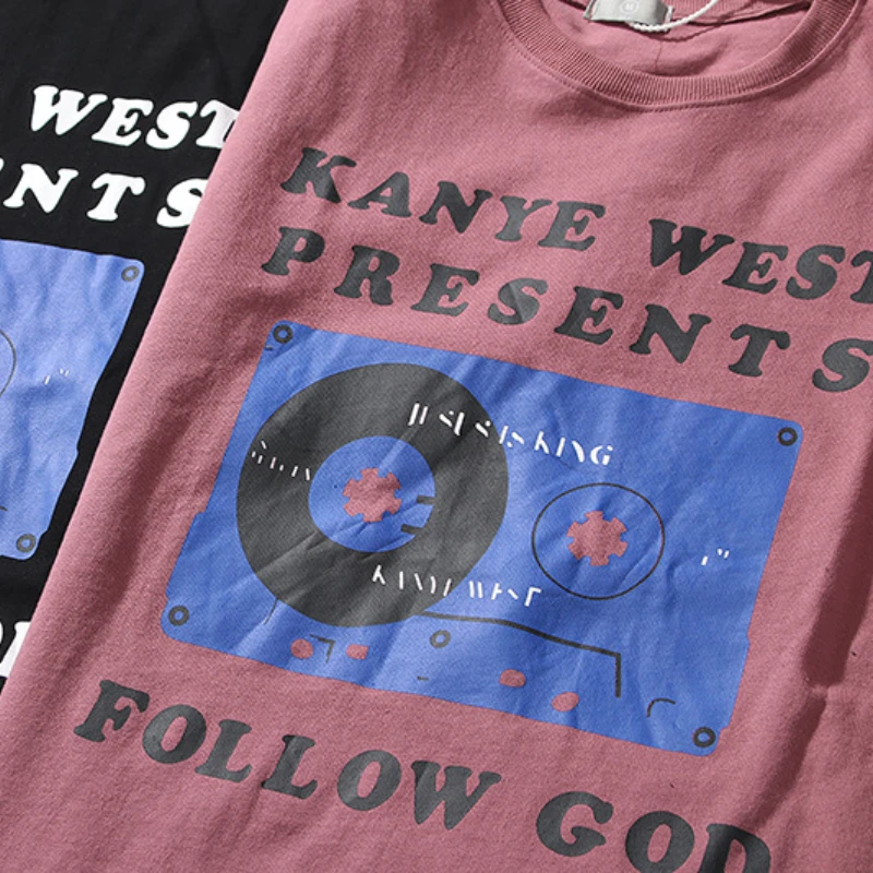 

Hip Hop 2021 Kanye West Graffiti Letter Printed Men T Shirt Oversize Short Sleeve TShirts Homme Parodi Graphic Tees Streetwear