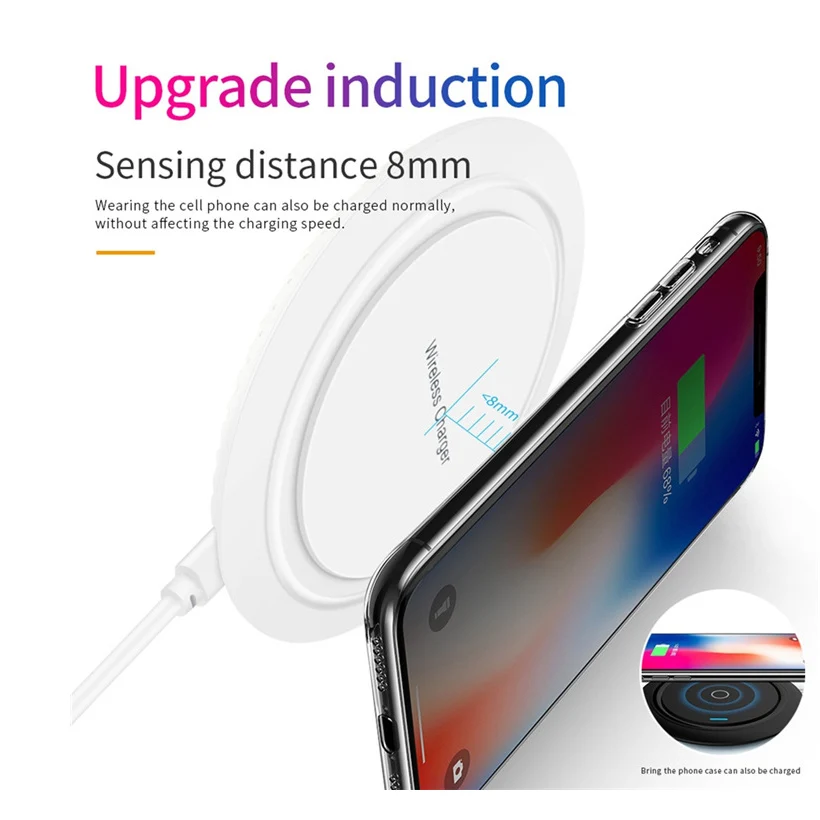 Tutew 10 Вт Qi Беспроводное зарядное устройство для samsung S9 S10 iPhone X XS MAX XR 8 Plus Xiaomi 9 huawei P30