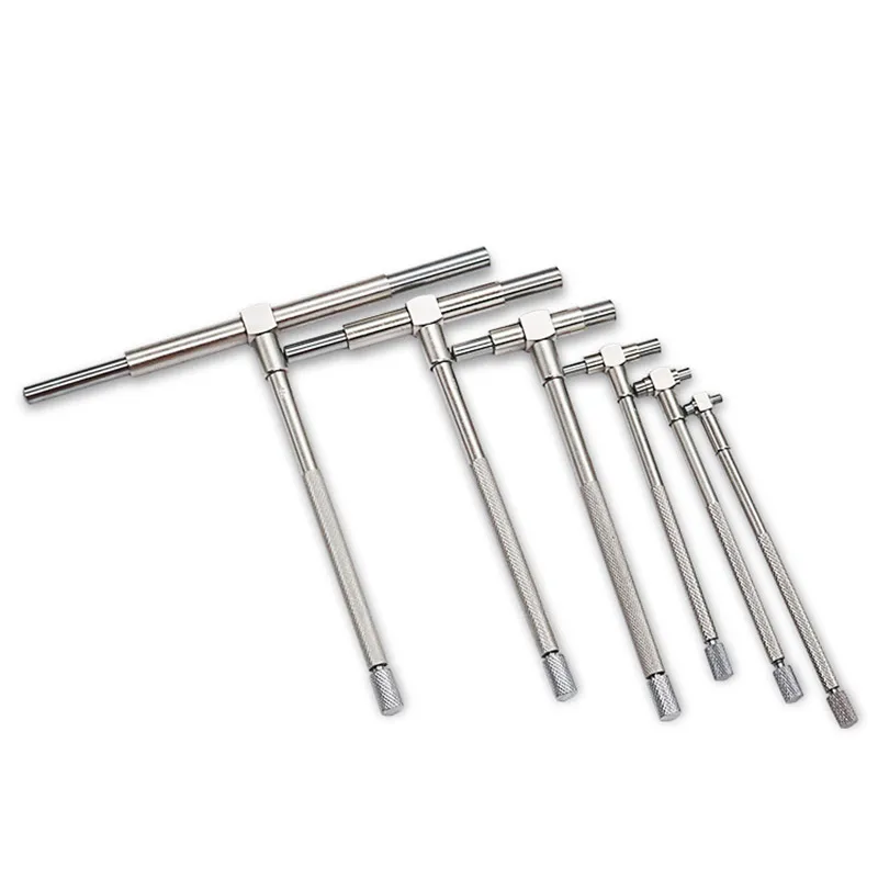 

6pcs Round Telescopic Gauge Set Adjustable Cylinder Inner Diameter Measure Kit 8-150mm KSI999