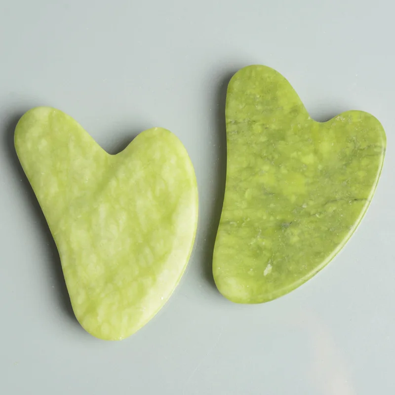 Природного камня нефрита гуашь скребок гуа Ша массаж инструменты для тела