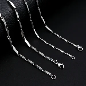 Цепь с подвесками для мужчин и женщин, модное ожерелье из нержавеющей стали с ромбами, цепочка из дыни, чокер