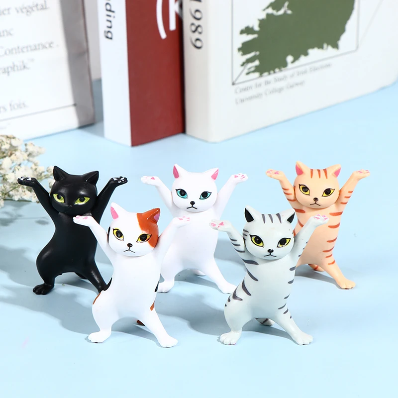 

Dancing Cat Earphone Stand for Headset Penholder Desktop Display Stand Decorate