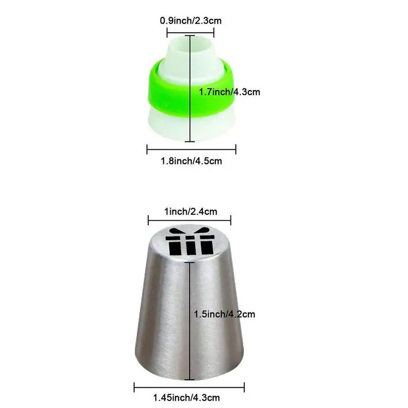 

7Pcs/Set Nozzles Tulip Icing Piping Cream Nozzles Tips 1Pcs Coupler Decorating Tips Set Cake Cupcake Decorator