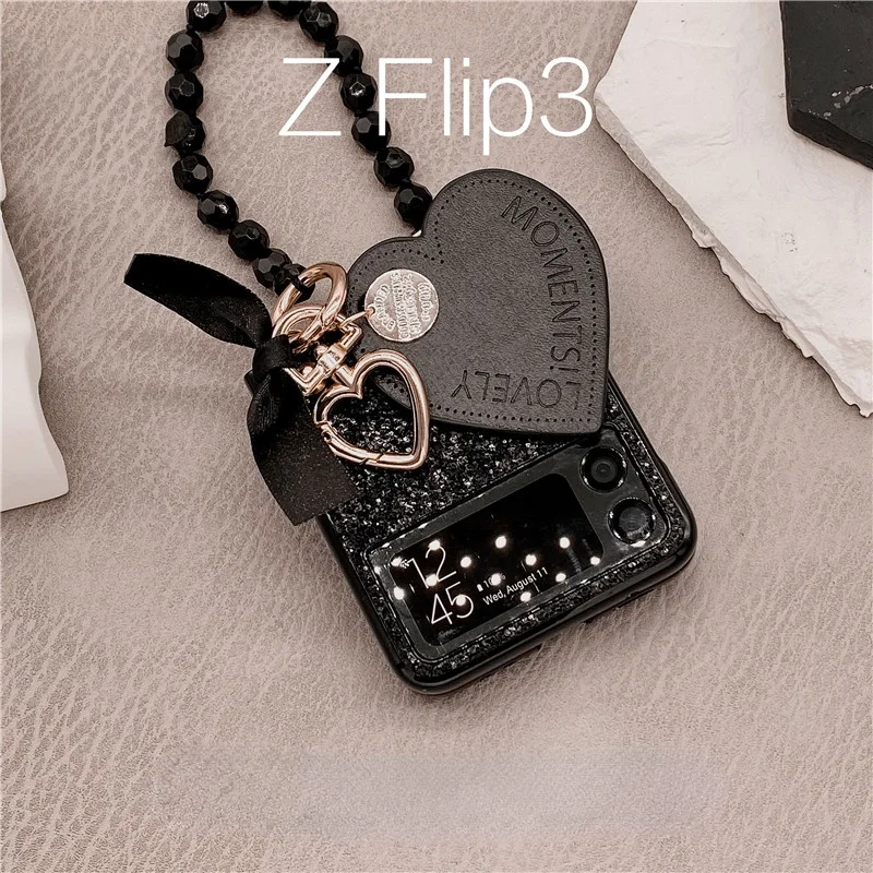 

For Samsung Zflip3 Gothic Cases Flashing Diamond Folding Hard Shell Portable Girl for Samsung ZFLIP3 Galaxy Funda Para 5G