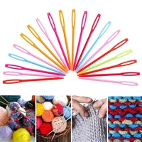 10pcs diy knitting needles plastic handmade crochet sweater safety sewing hook needle useful household accessories 7cm9cm