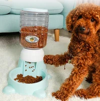 dog food container large plastic pet feeder food container kitten drinking fountain gamelle chien dog bowl pet products kk60ws