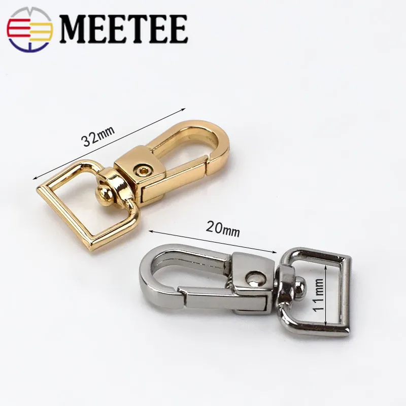 Сумки Meetee 10/30 шт. 11 мм металлический ремешок на цепочке с застежкой лобстером