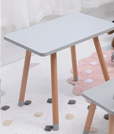 9.table 60x40x50cm Стол для учебы детская комната Детский игровой стол и стул из цельного дерева детский стол и стул детская мебель обеденный стол - Цвет: 9.table 60x40x50cm