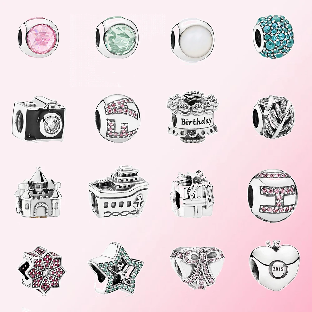 

Fahmi Popular 925 Silver Feather Sentimental Snapshots Cruise Ship Charm Fit DIY Bracelet Original Jewelry For Women