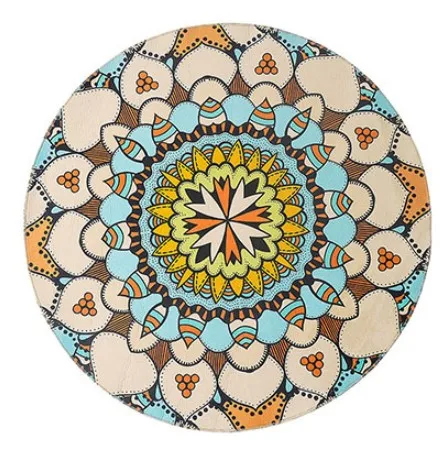 D Этнический Boho напольный коврик для гардеробной и ковры коврик для йоги с мандалой Хиппи Мандала нескользящий круглый ковер для гостиной - Цвет: D