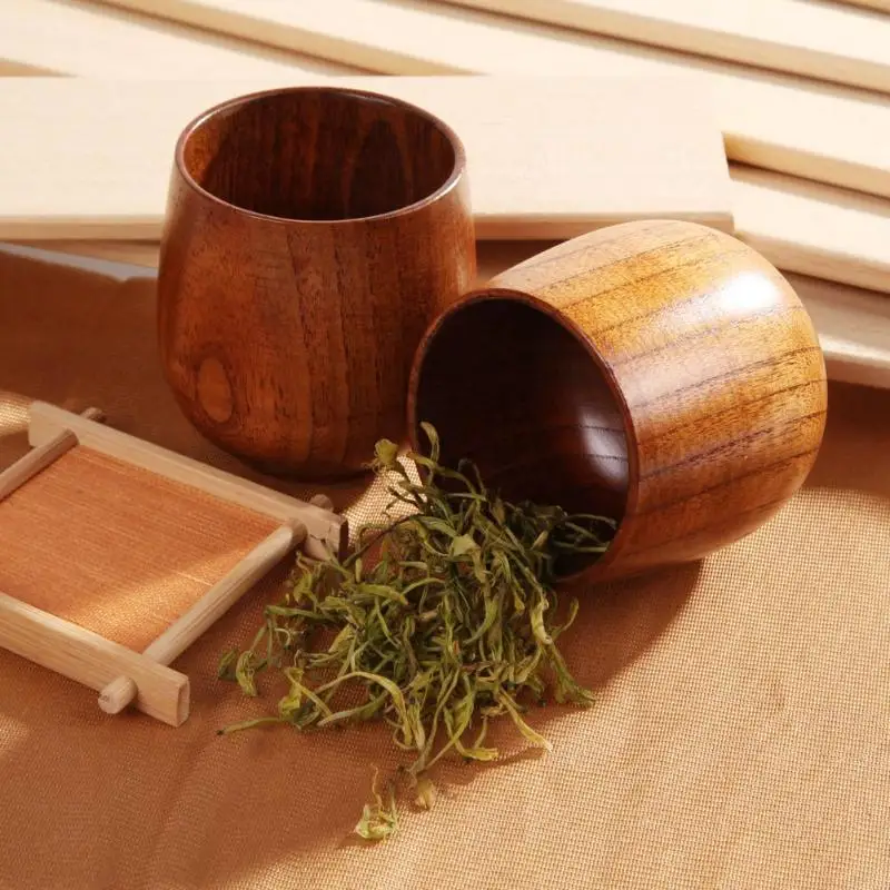 

200ml Jujube Wooden Cup Green Tea Cup Breakfast Beer Coffee Milk Drinkware Green Tea Cup Water Bottle Kitchen Bar Drinkware
