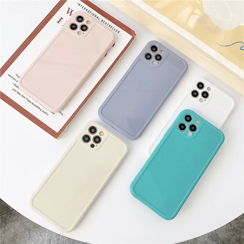 Мягкие Гладкие чехлы для iPhone 11 чехол 12 Pro Max X XS XR 6 6s 7 Plus 8 Plus|Бамперы| |