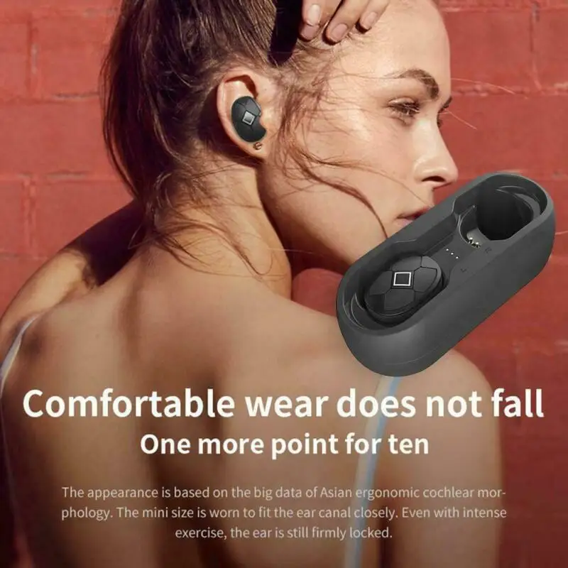 Bluetooth V5 гарнитура TWS беспроводные наушники мини-наушники стерео HiFi музыкальные