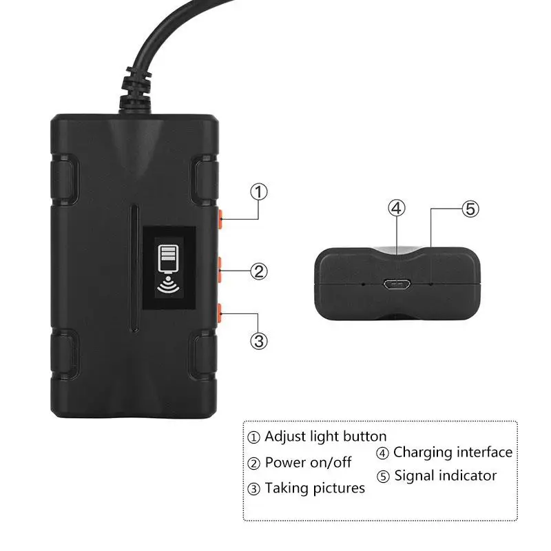 

WiFi Borescope Endoscope 8 LED Inspection Camera For IPhone Android IOS