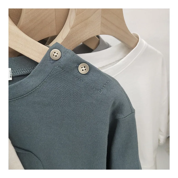 2019 Весенние футболки в Корейском стиле с длинными рукавами и аппликацией