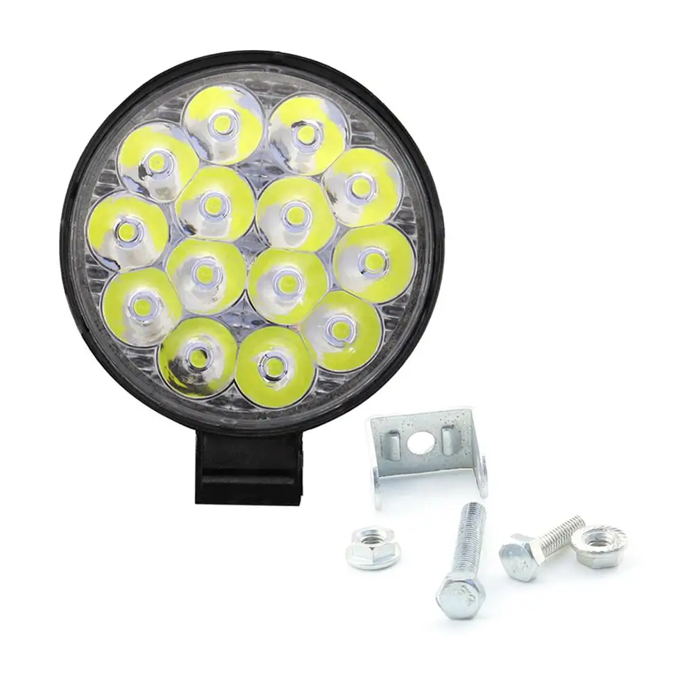 4 шт. 42 Вт круглый светодиодный рабочий светильник Точечный 14 полосные лампы для