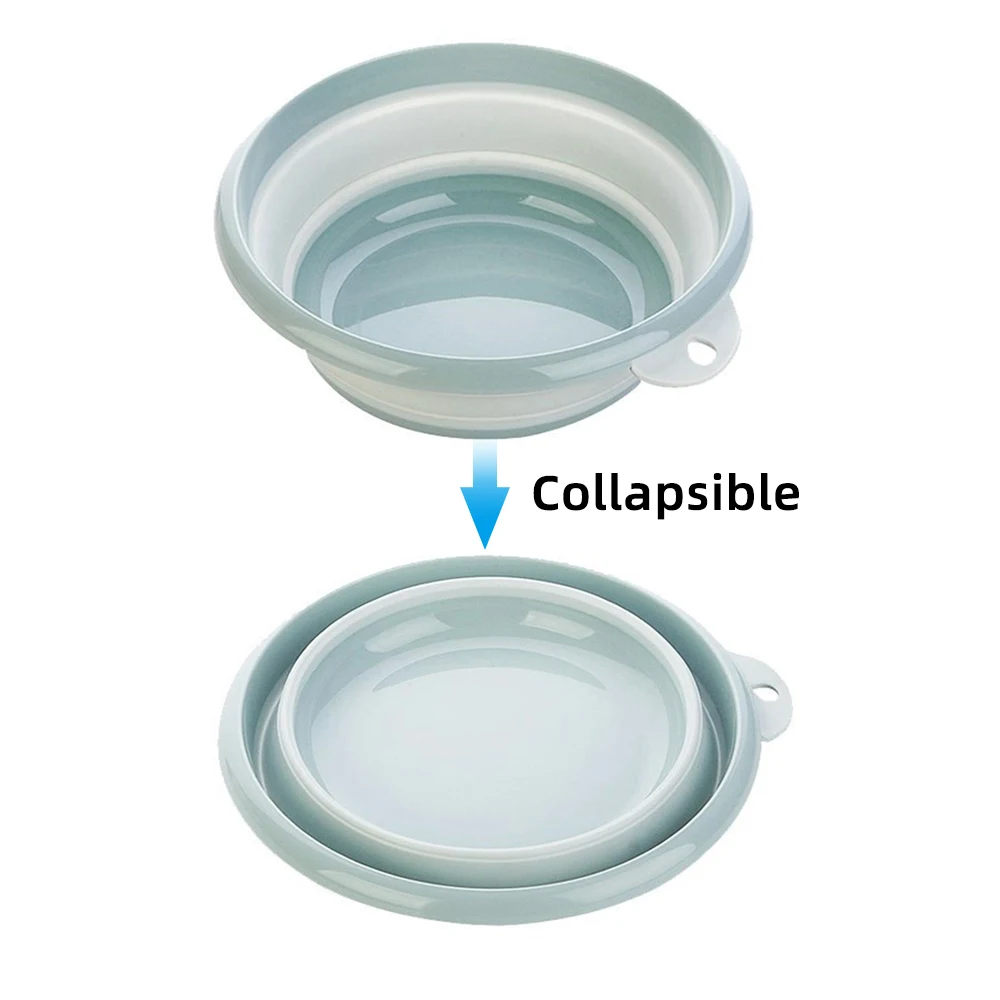 Дорожный складной умывальник ведро контейнер портативный фруктовый силиконовый