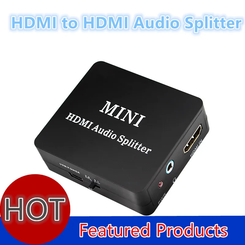Мини HDMI аудио сплиттер 5 1 HDCP 2 преобразователь в SPDIF коаксиальный 1080p 0 |