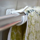 2 предмета душ Шторы висит рулевой тяги крепления держателя зажим для стойки для дома Ванная комната NW