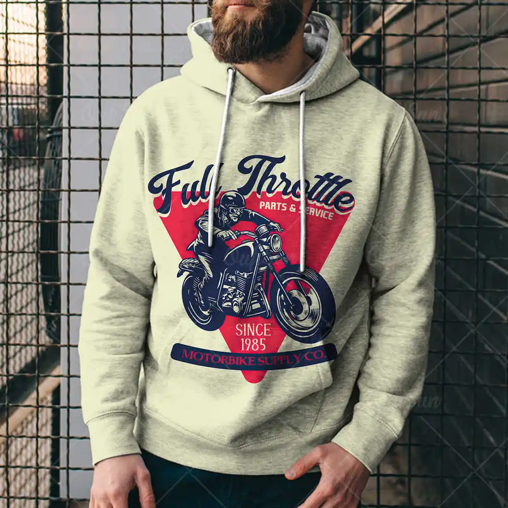 

Fashion motorcycle pattern 3D printing male/female all-match hoodie street wear hip-hop personality loose cartoon top oversize