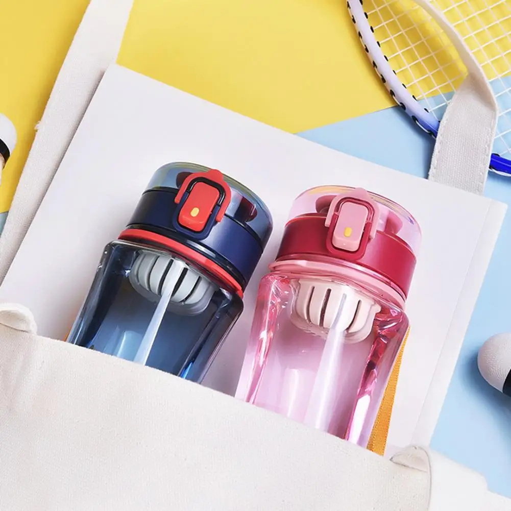 

500ml Water Bottle Leakproof Transparent Sport Cup with Tea Compartment for Camping