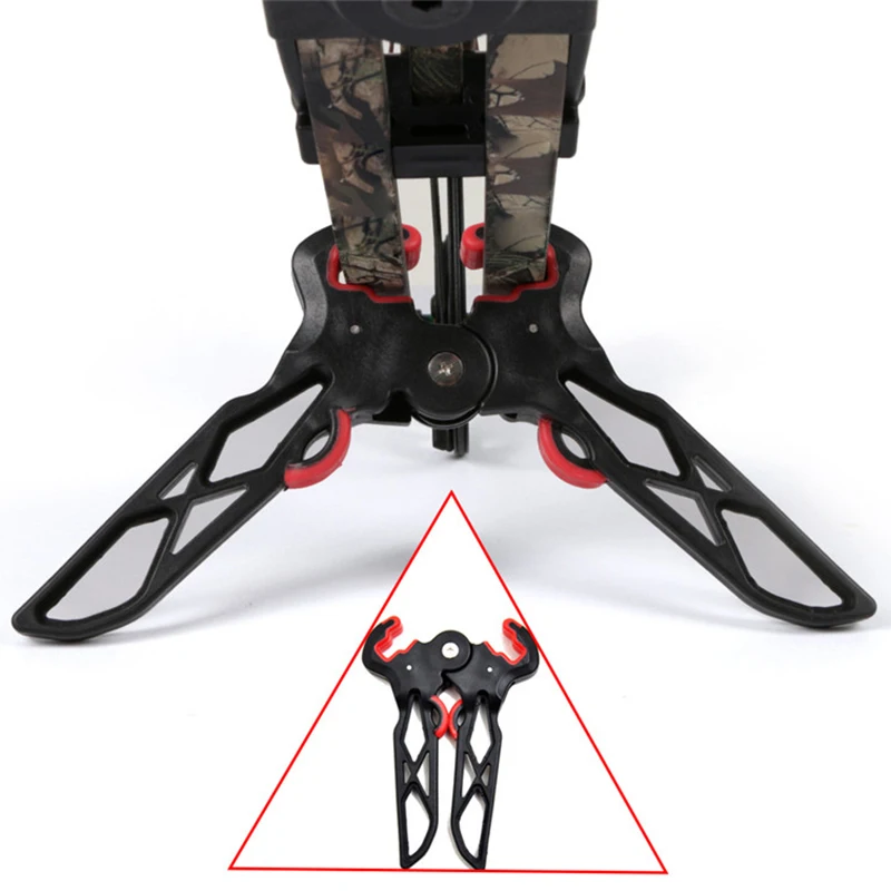 Блочный лук стенд держатель Kick Stand стрельба из лука легкие стойки ленточки с
