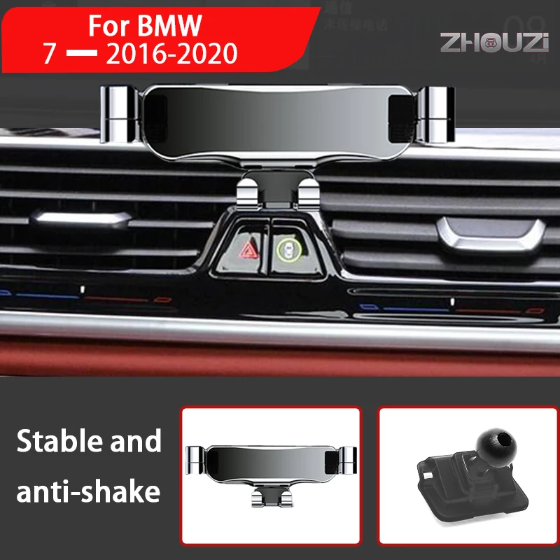 

Car Phone Holder For BMW 7 Series G12 730 740 750 760 I 2016-2020 Mounts Stand GPS Gravity Navigation Bracket Car Accessories
