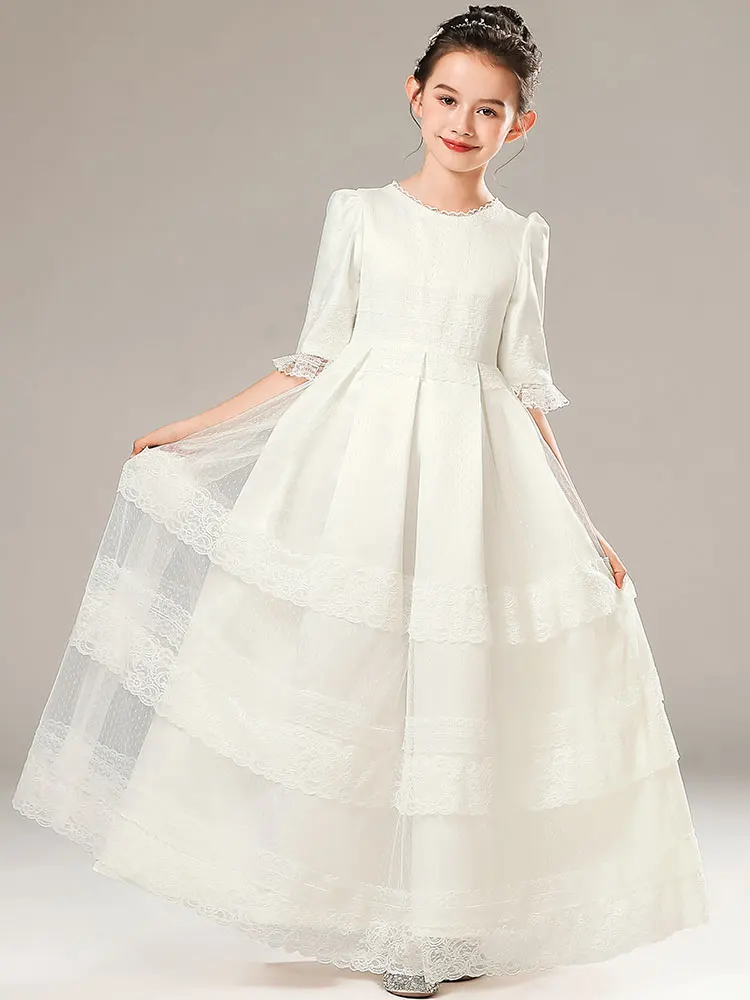 

Girls' Birthday Dress evening dress flower girl dresses for weddings kids Autumn and winter long sleeve Princess dress