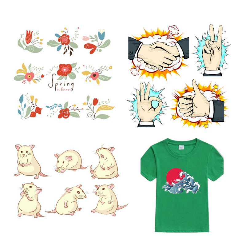 Милый приклеивающиеся утюгом нашивки Лот в форме животных для декора одежды