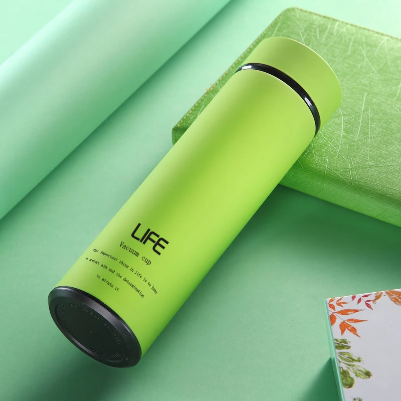 

500ML Thermos Water Bottles Stainless Steel Tumbler Portable Vacuum Flask for Coffee Mug Travel Insulated Cup Office Business