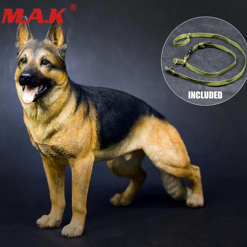 

1/6 Working Dog Model German Shepherd With Collar Anime Statue for 12 inches Action Figure Accessories Collections