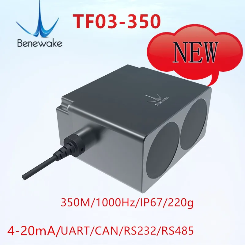 Online Benewake 350m 485/232/KÖNNEN/UART IP67 TF03-350 LiDAR Sensor Für Automobil Anti-kollision Uav Feste Höhe Industrielle Sicherheit