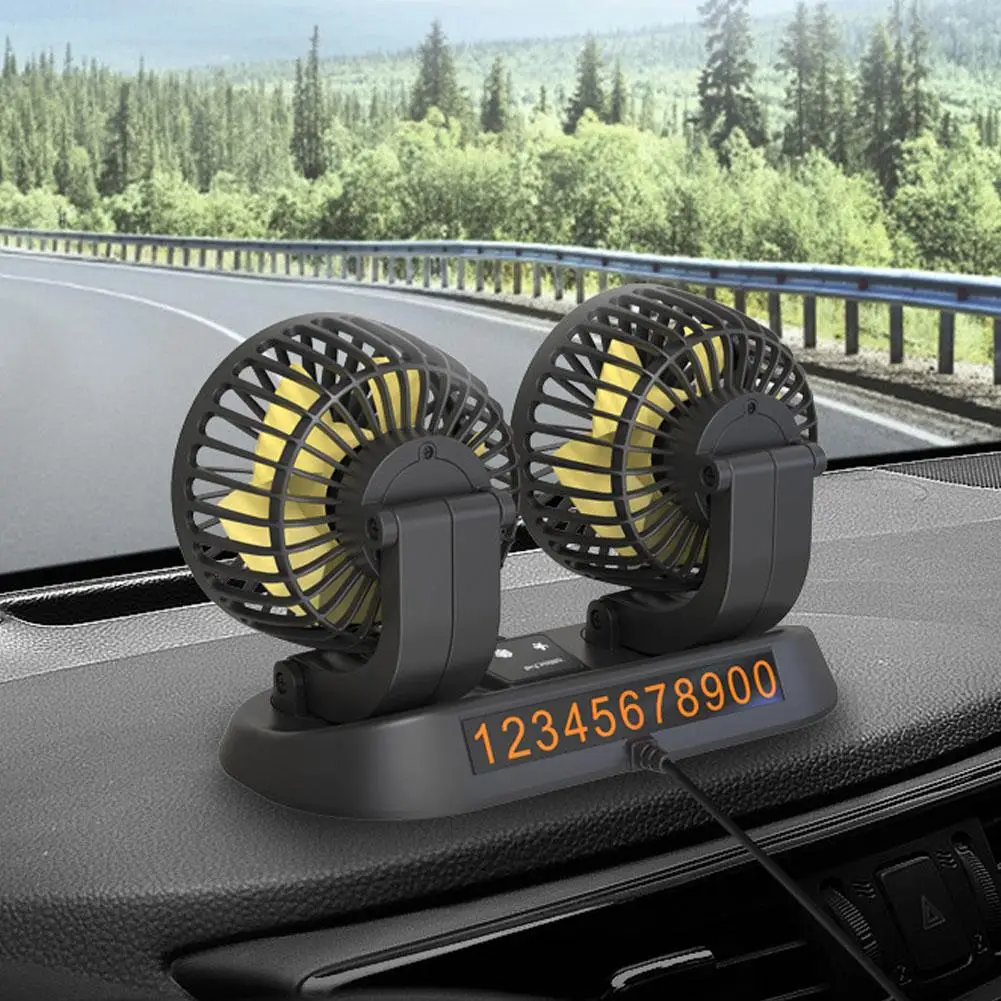 Автомобильный электрический вентилятор перезаряжаемый от Usb автомобильный с